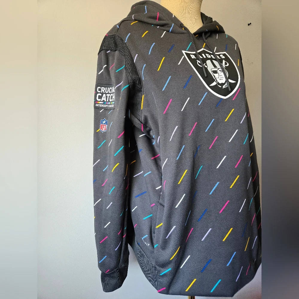 Nike NFL Las Vegas Raiders Crucial Catch Hoodie. Size Womens XL - Picture 4 of 15